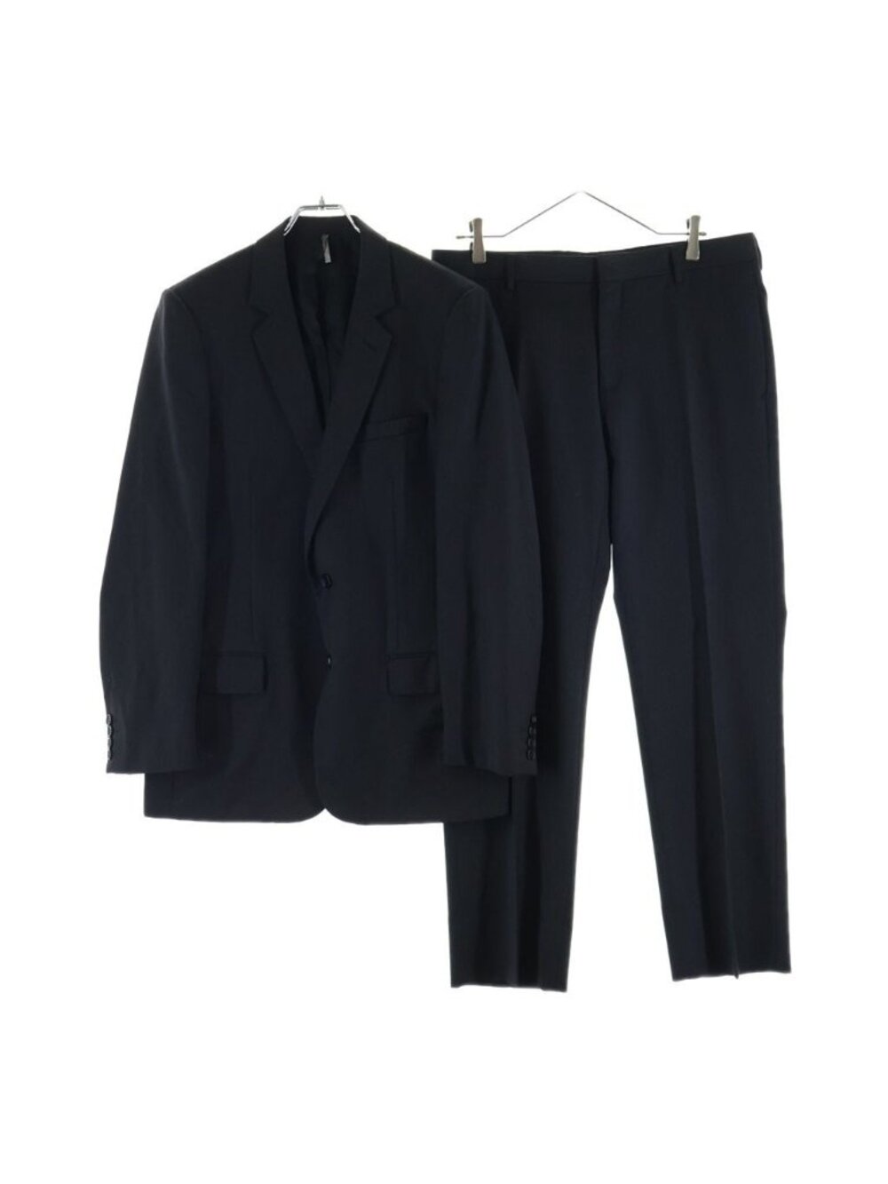 Dior Wool Tailored Jacket Trousers Pants Set Black